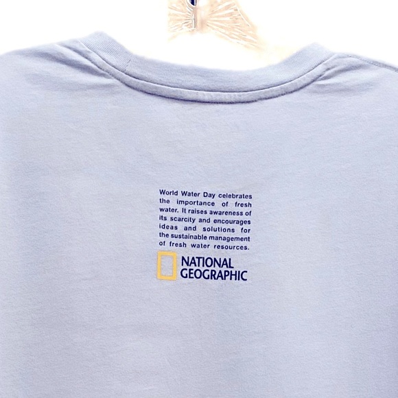 National Geographic Generation Good Use Wisely Blue RARE Hard To Find Graphic T - Picture 8 of 16